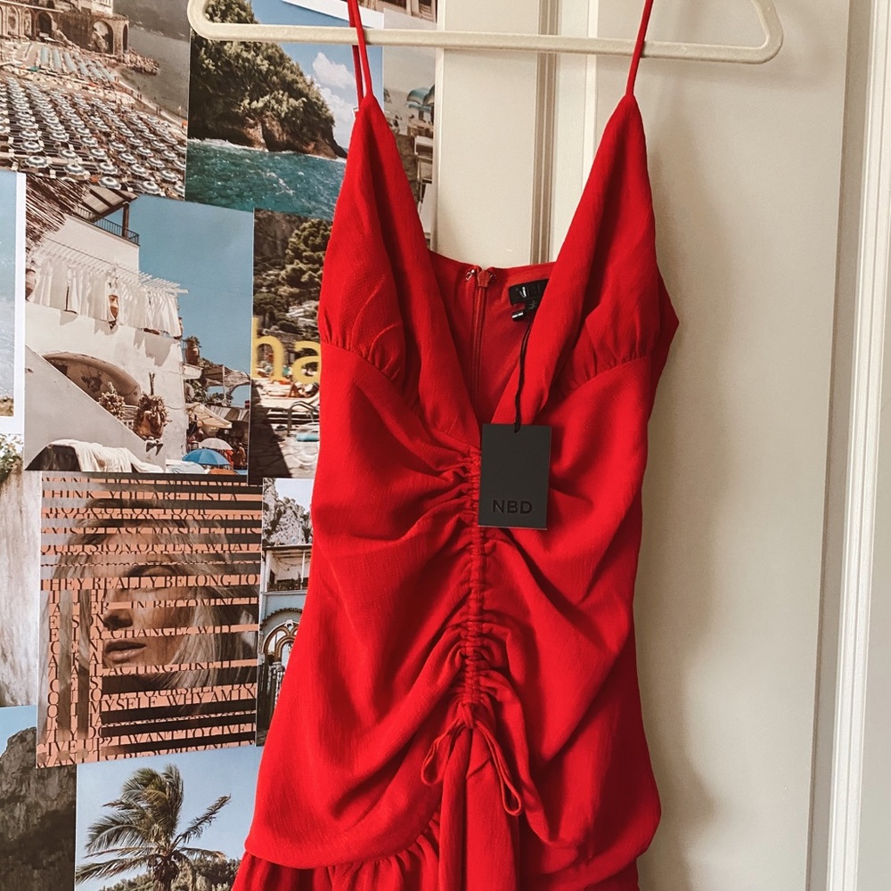 BRAND NEW NBD red dress